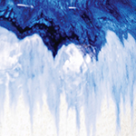 Drip Blue/Marble White